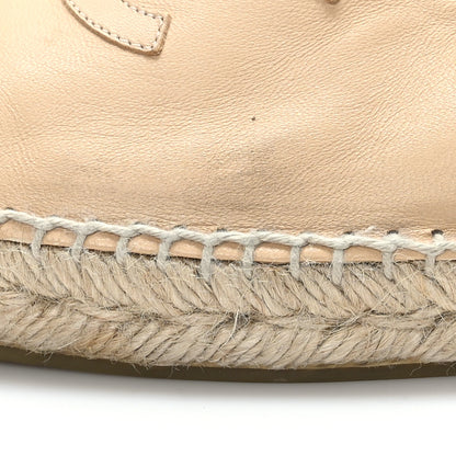 Chanel Lambskin CC Espadrilles 41 Beige Black 7 of 10