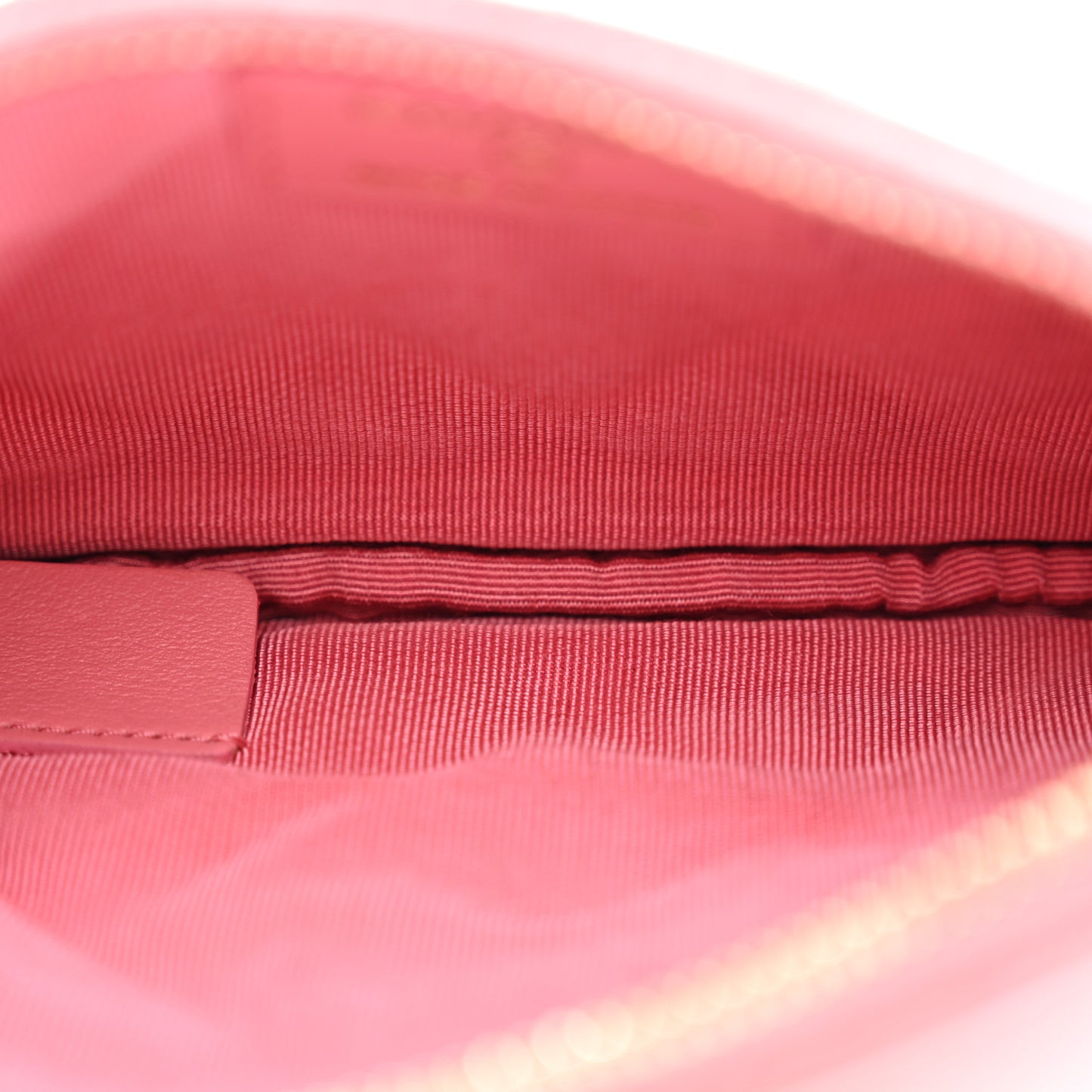 Aged Calfskin Quilted Small Reissue Cosmetic Case Pink