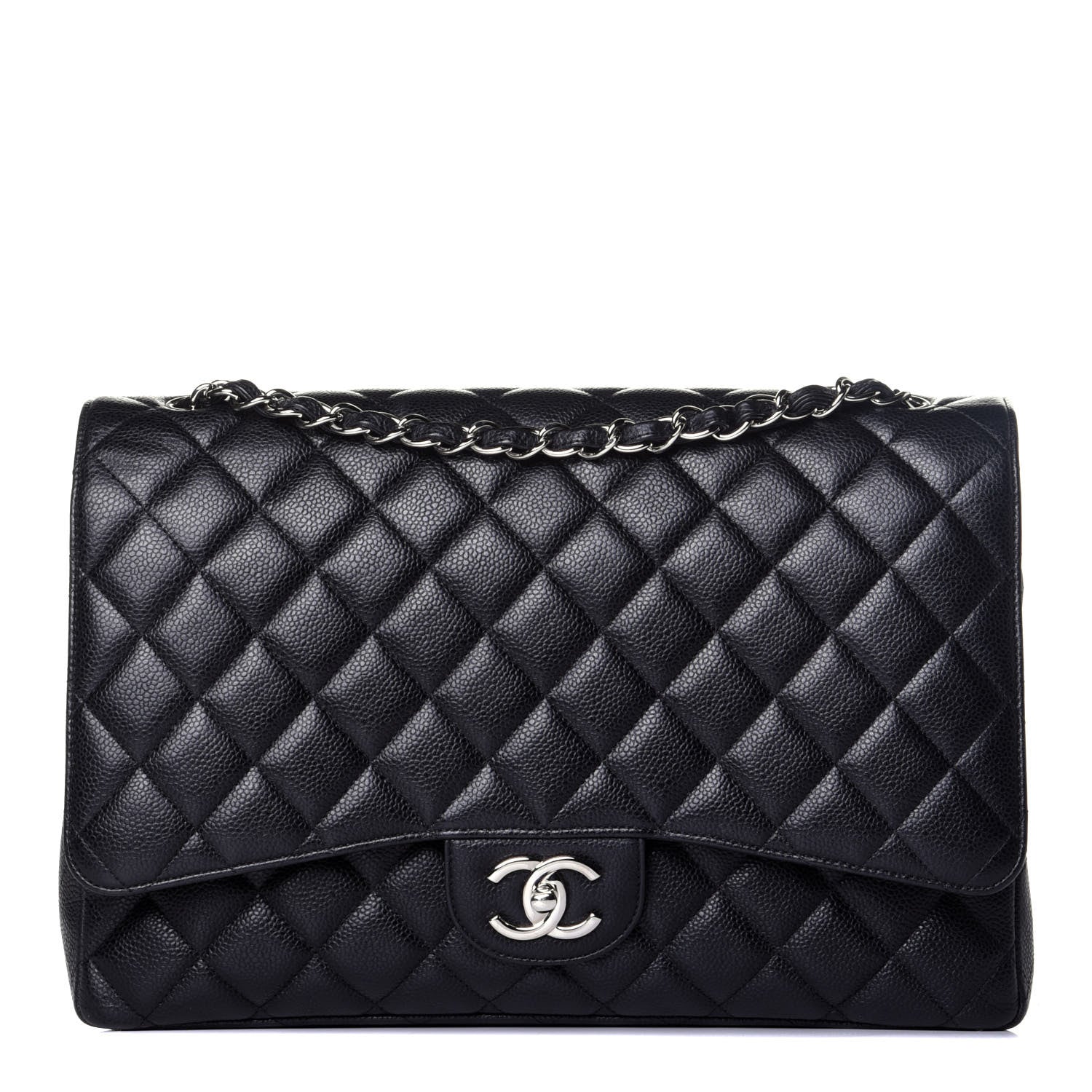 Chanel Caviar Quilted Maxi Double Flap Black 1 of 9