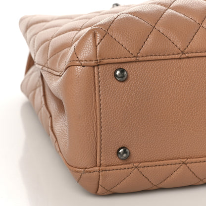 Chanel Caviar Quilted Large City Shopping Tote Beige 8 of 10