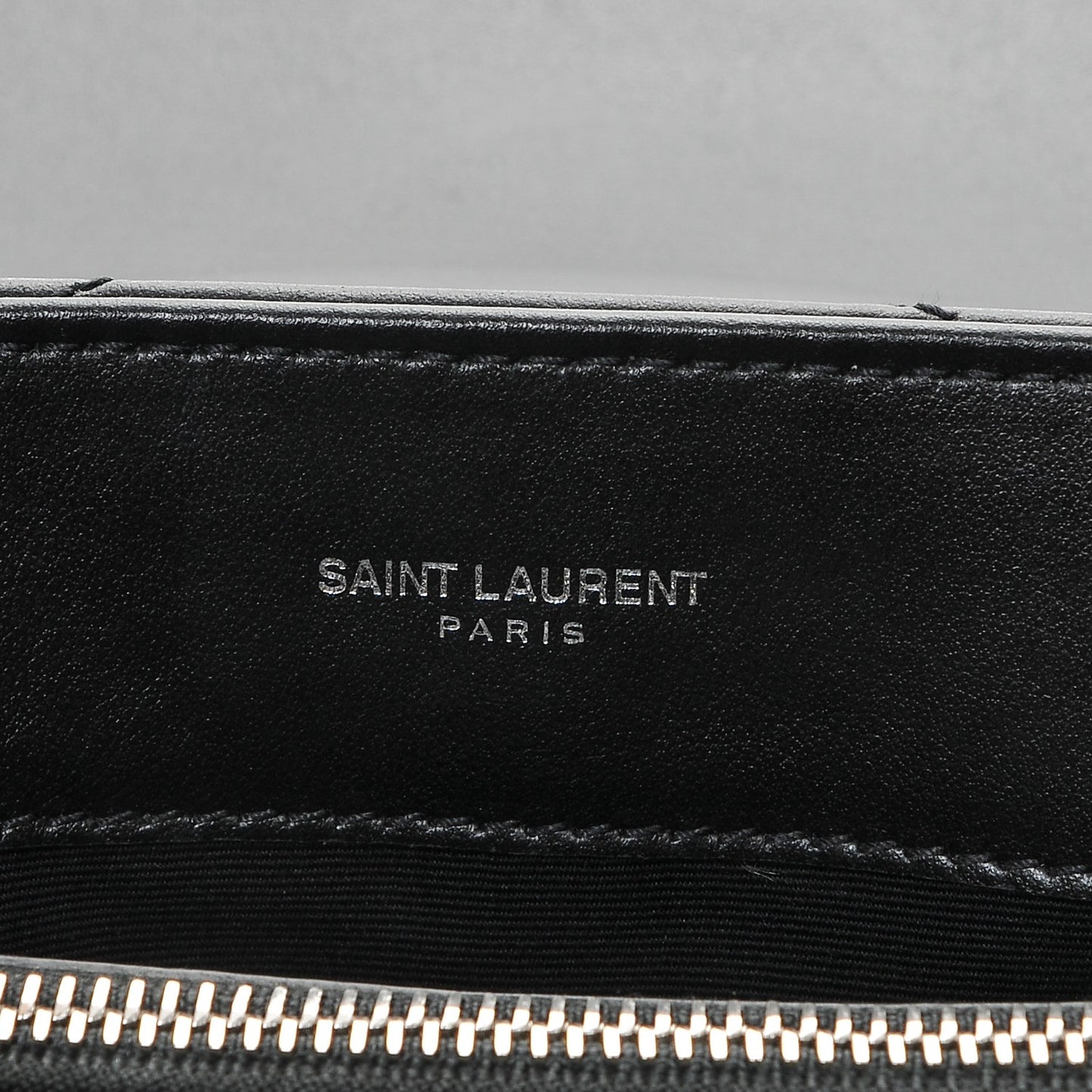 Calfskin Y Quilted Monogram Small Loulou Chain Satchel Black