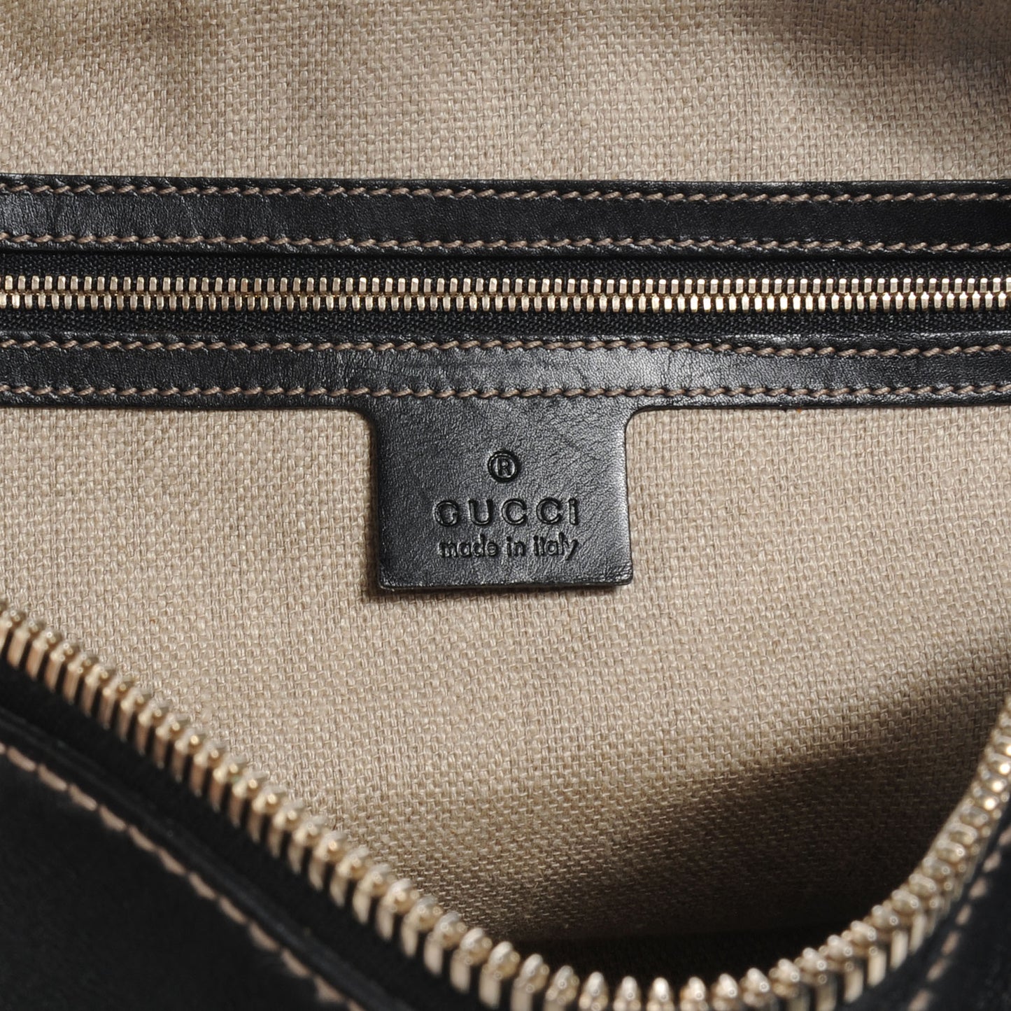 Canvas Crest Tote Black