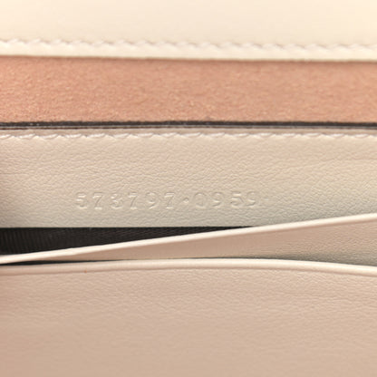 Gucci Textured Calfskin Web Mini Rajah Slim Flap Shoulder Bag Mystic White 7 of 11