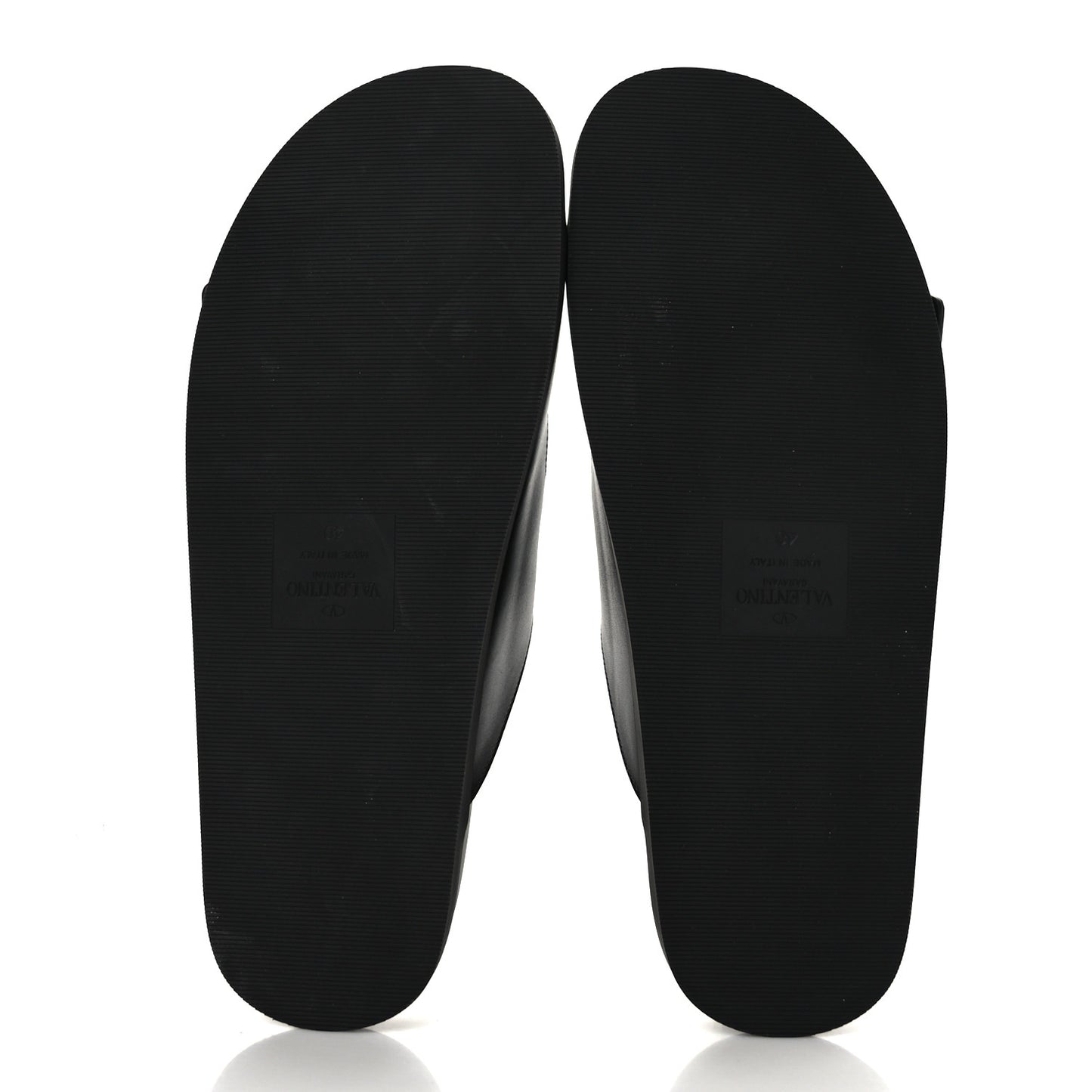 Nappa Roman Stud Slide Sandals 40 Black