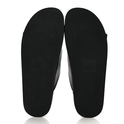 Valentino Garavani Nappa Roman Stud Slide Sandals 40 Black 5 of 8