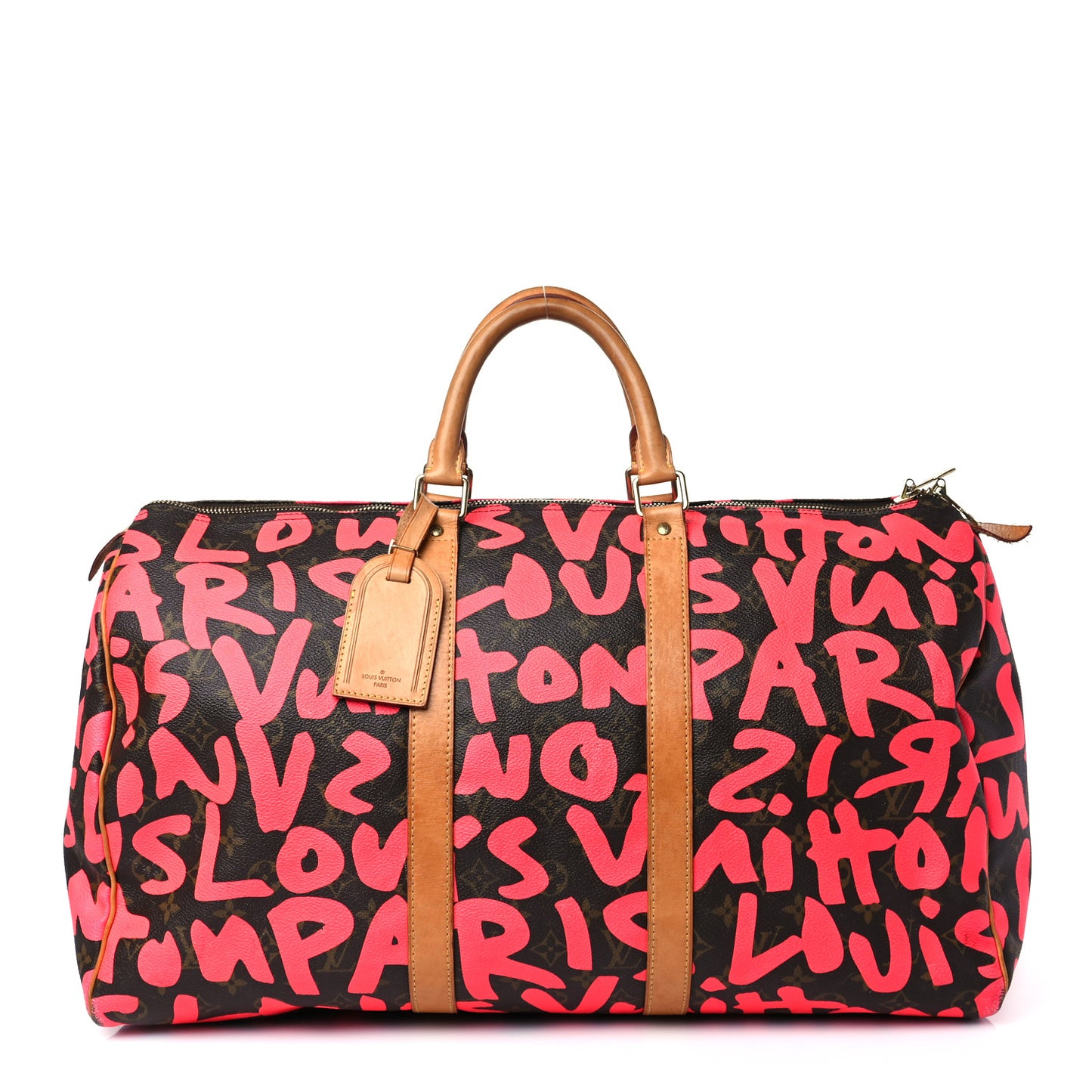 Monogram Graffiti Keepall 50 Fuchsia