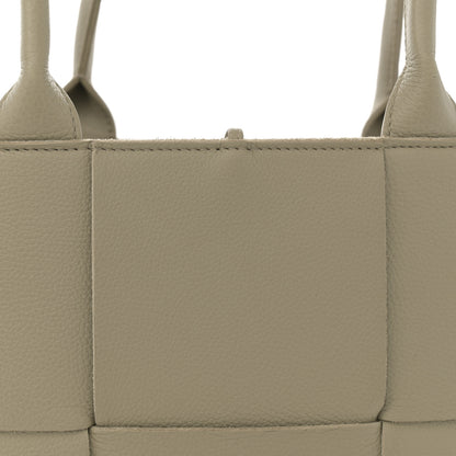 Bottega Veneta Grained Calfskin Intrecciato Small Arco Tote Taupe 8 of 11