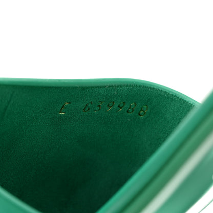 Chanel Calfskin Patent Calfskin Logo Mules 40 Green White 8 of 11