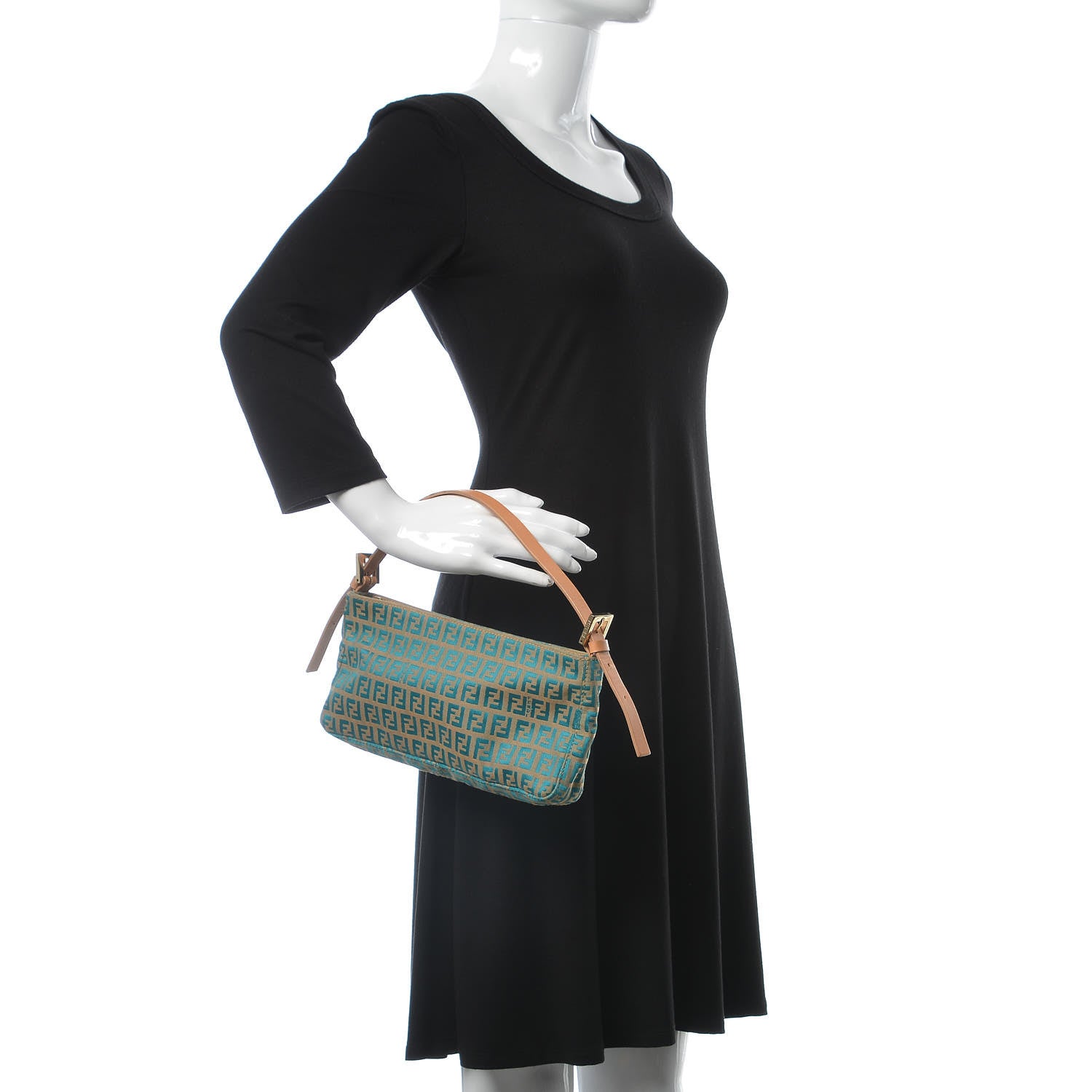 Fendi Zucchino Pochette Blue 2 of 10