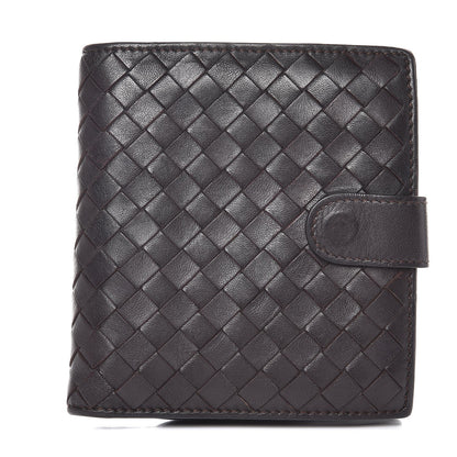 Bottega Veneta Nappa Intrecciato French Flap Wallet Ebano 1 of 11