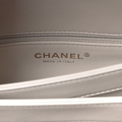 Chanel Lambskin Quilted Small Trendy CC Dual Handle Flap Bag White 6 of 13