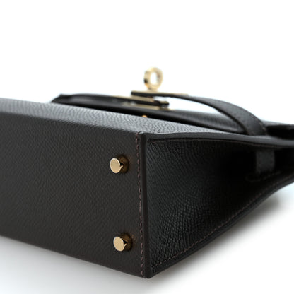 Hermes Epsom Mini Kelly Sellier 20 Bai Brun 7 of 8