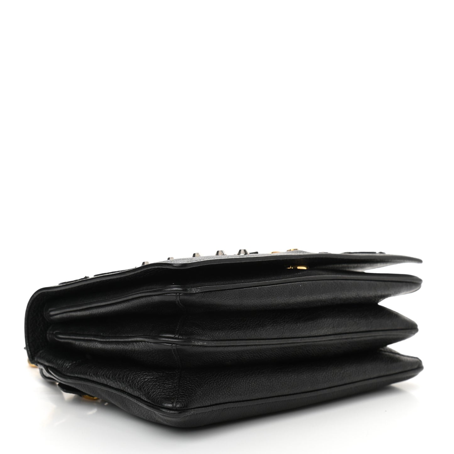 Vitello Daino Hawaii Crossbody Bag Black