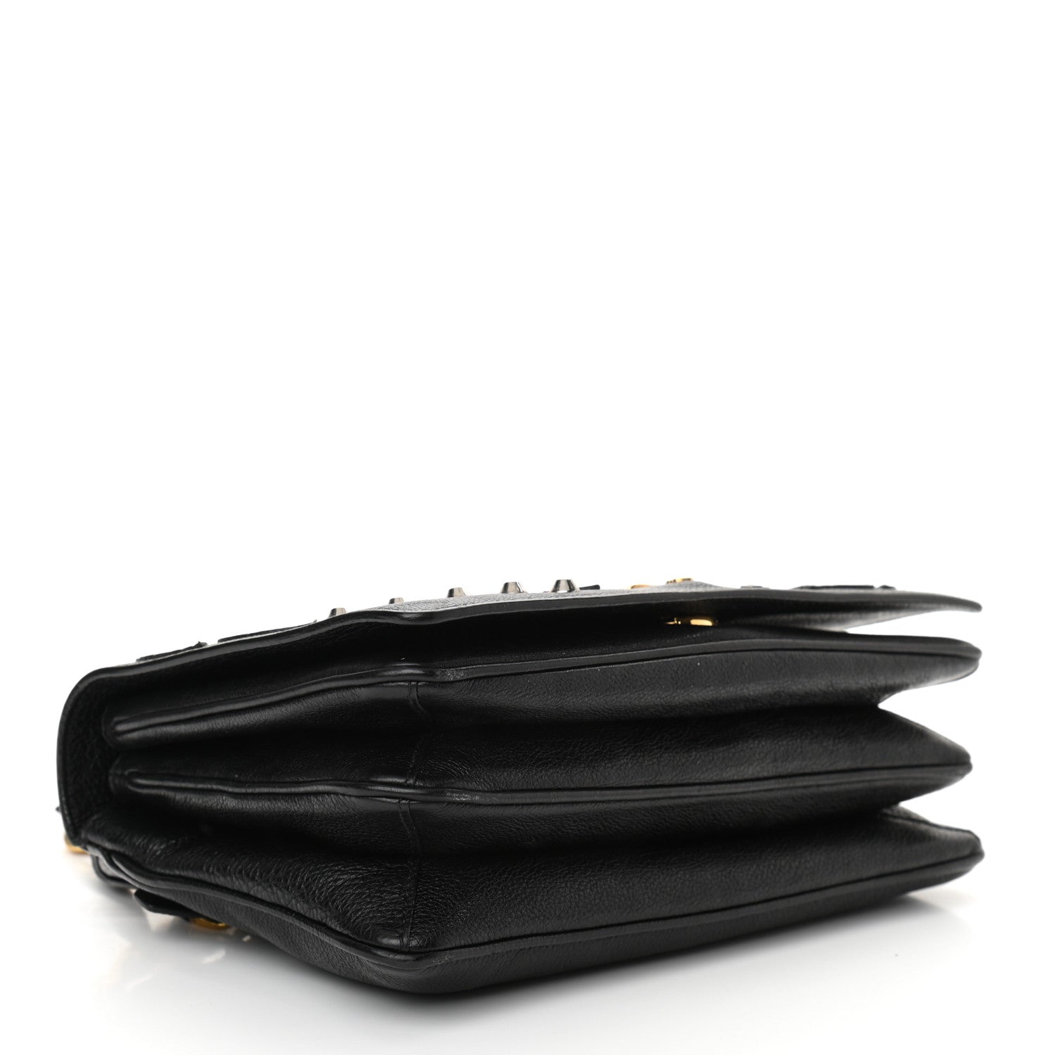 Prada Vitello Daino Hawaii Crossbody Bag Black 4 of 9