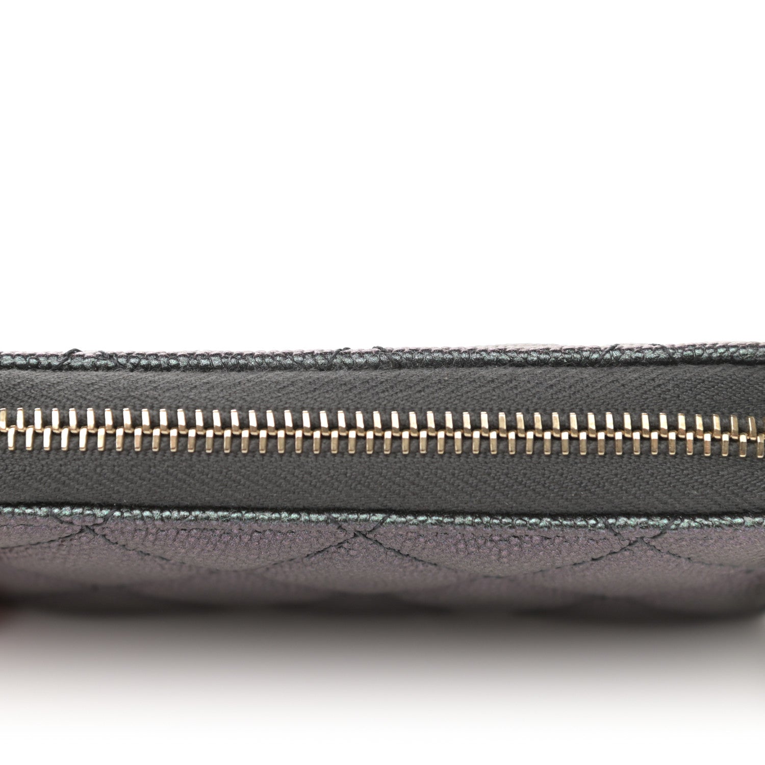 Chanel Iridescent Caviar Quilted Zip Coin Purse Black 7 of 8