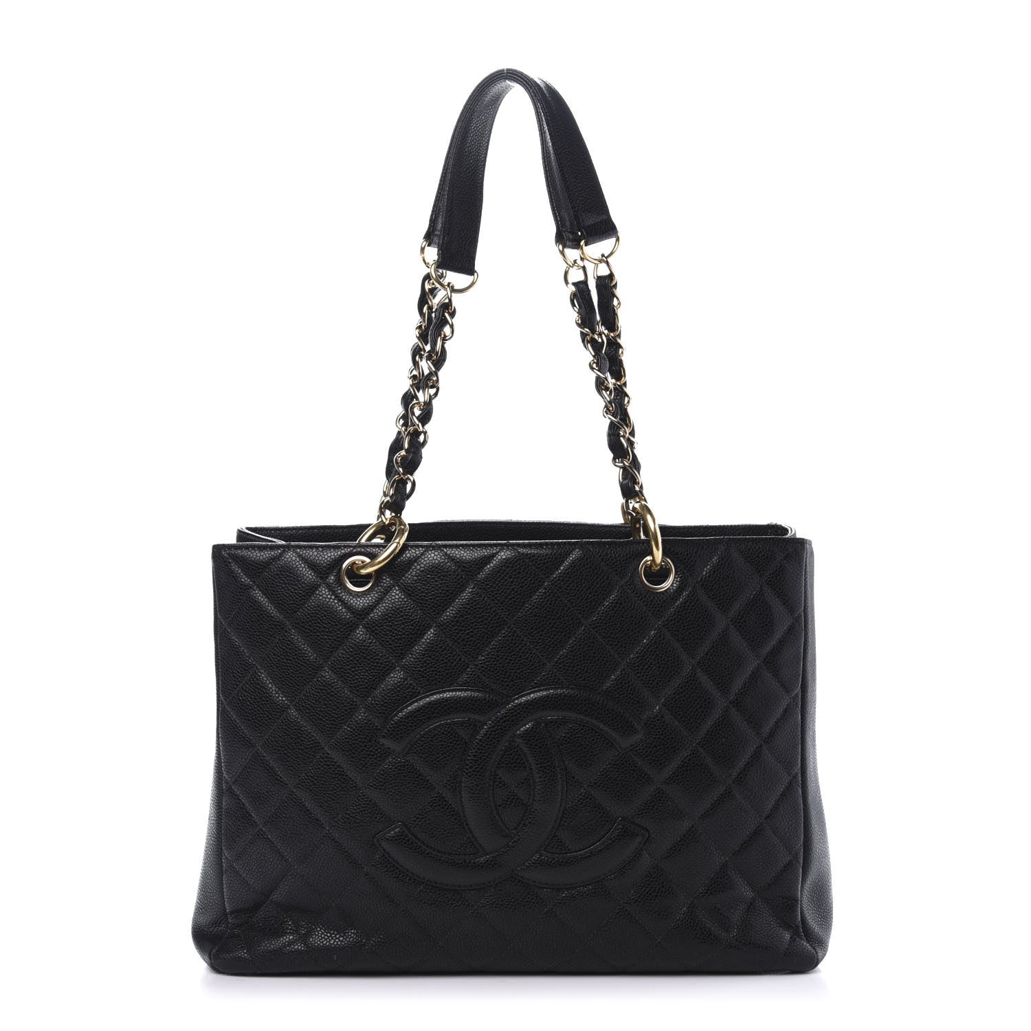 Chanel Caviar Quilted Grand Shopping Tote GST Black 1 of 9