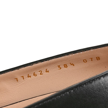 Gucci Malaga Kid Horsebit 75mm Pumps 38.5 Black 9 of 10