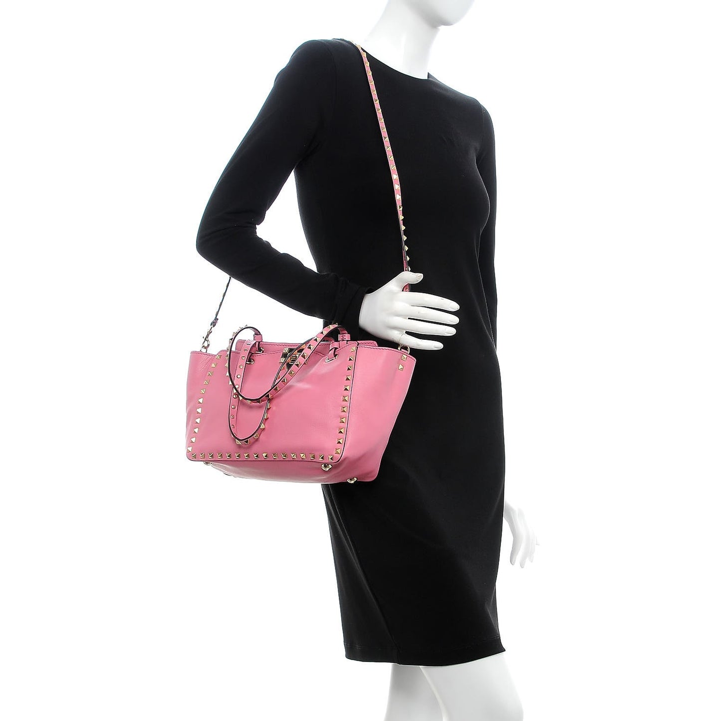 Vitello Small Rockstud Tote Ninphea