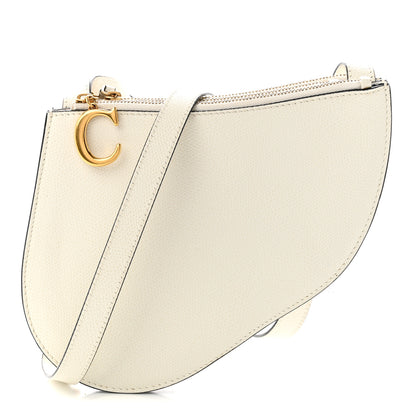 Christian Dior Goatskin Saddle Rodeo Pouch Latte 1 of 11