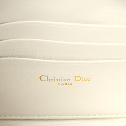 Christian Dior Lambskin Macrocannage Mini Dior Caro Bag White 5 of 9