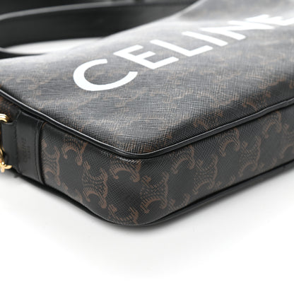 Celine Triomphe Canvas Medium Messenger Bag Black 8 of 9