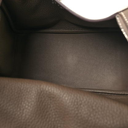 Hermes Taurillon Clemence Lindy 26 Etoupe 5 of 11