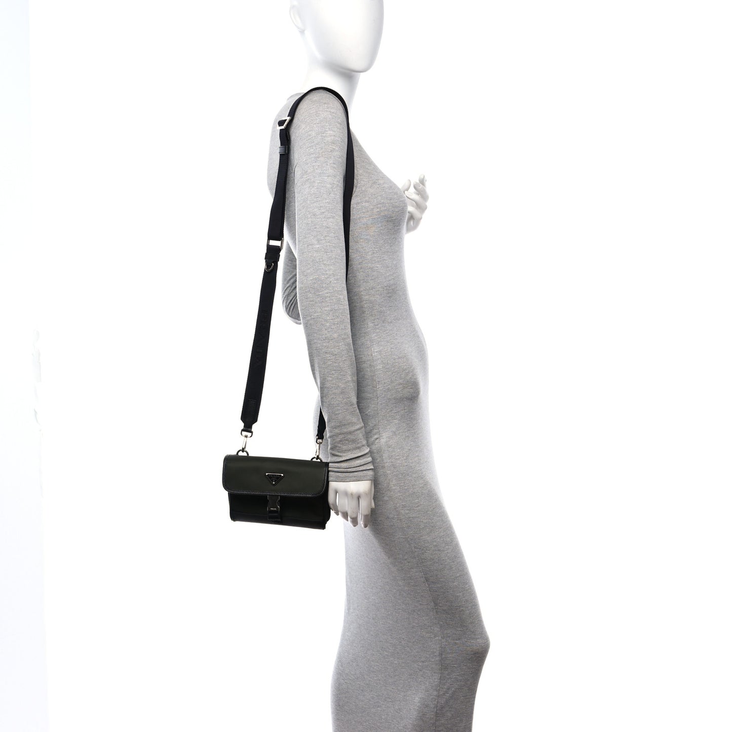 Re-Nylon Saffiano Smartphone Case Crossbody Tundra