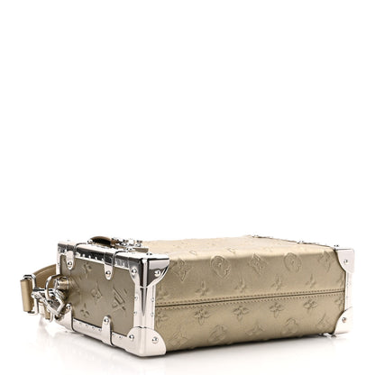 Louis Vuitton Calfskin Debossed Monogram Side Trunk Light Gold 4 of 9