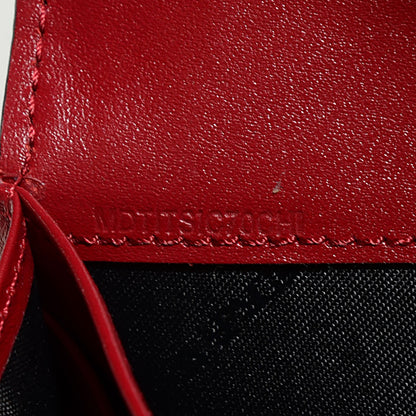 Burberry Signature Grain Calfskin Check Embossed Continental Wallet Military Red 13 of 14