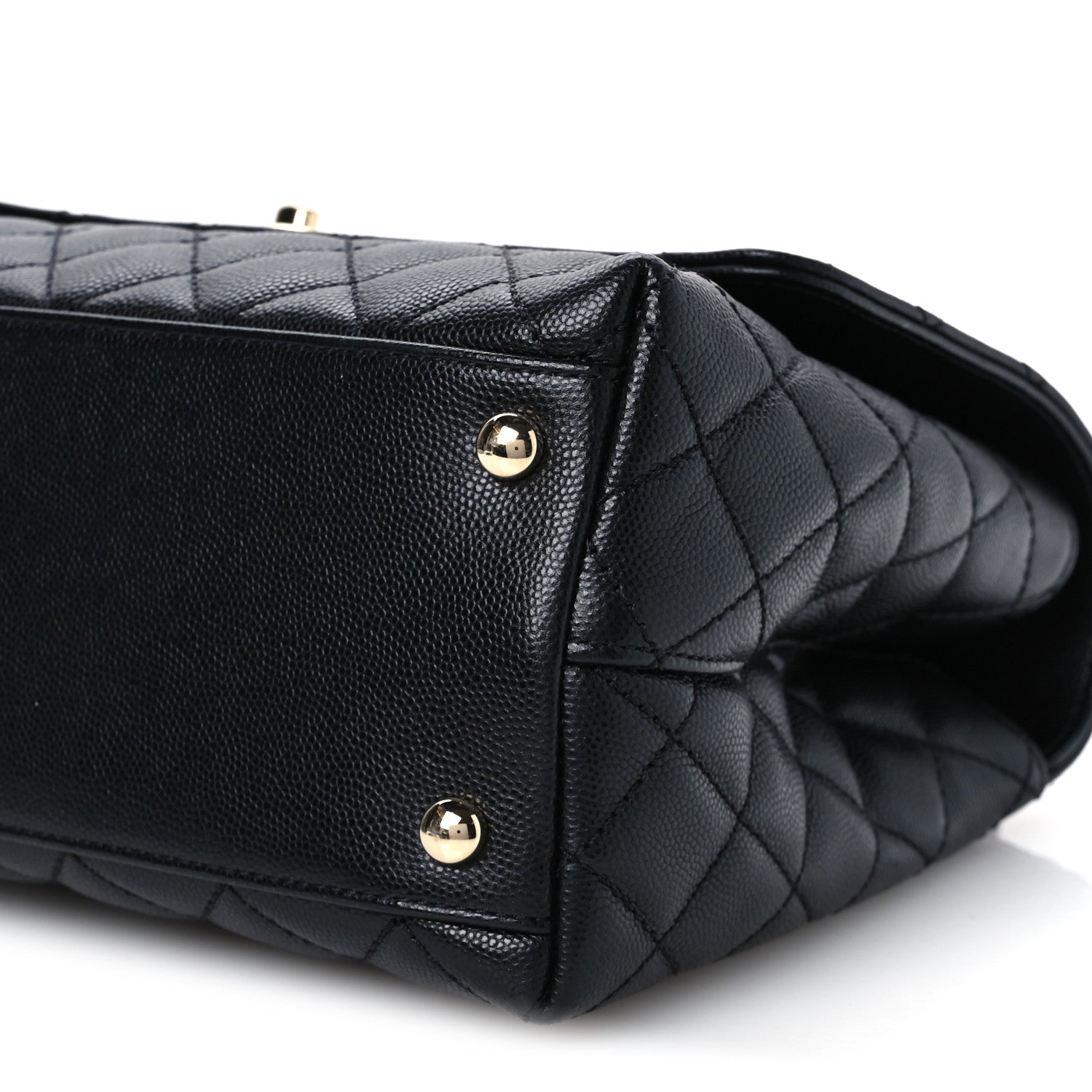 Chanel Caviar Quilted Small Coco Handle Flap Black 11 of 11