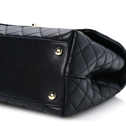 Chanel Caviar Quilted Small Coco Handle Flap Black 11 of 11