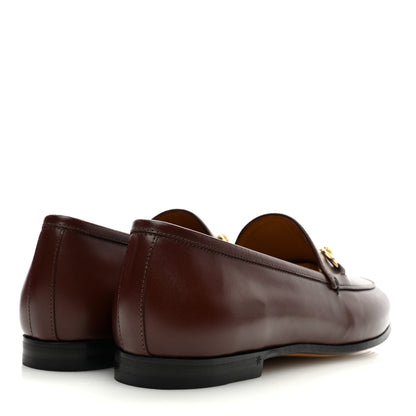 Gucci Calfskin Womens Jordaan Loafers 38.5 Fondente Brown 4 of 9