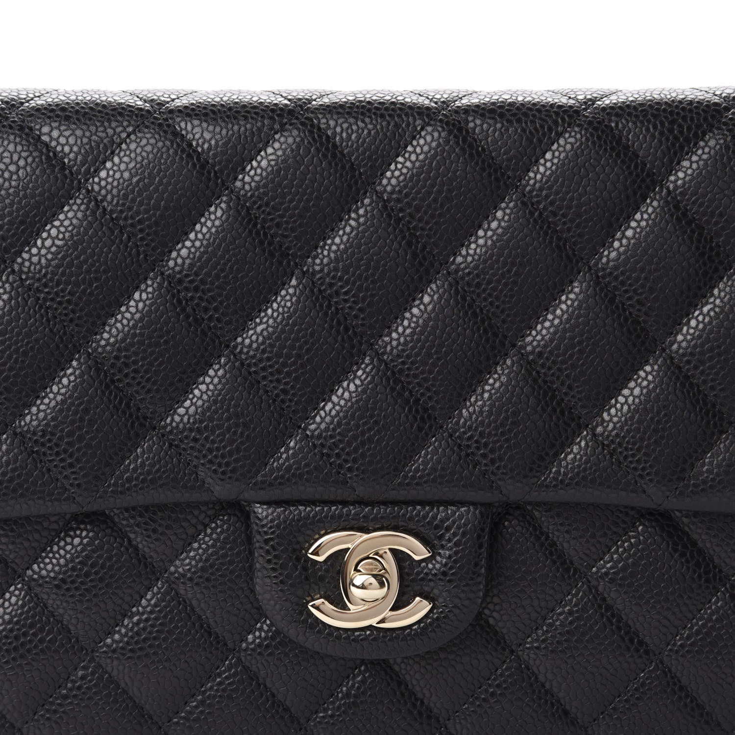 Chanel Caviar Quilted Flap Clutch Black 10 of 11