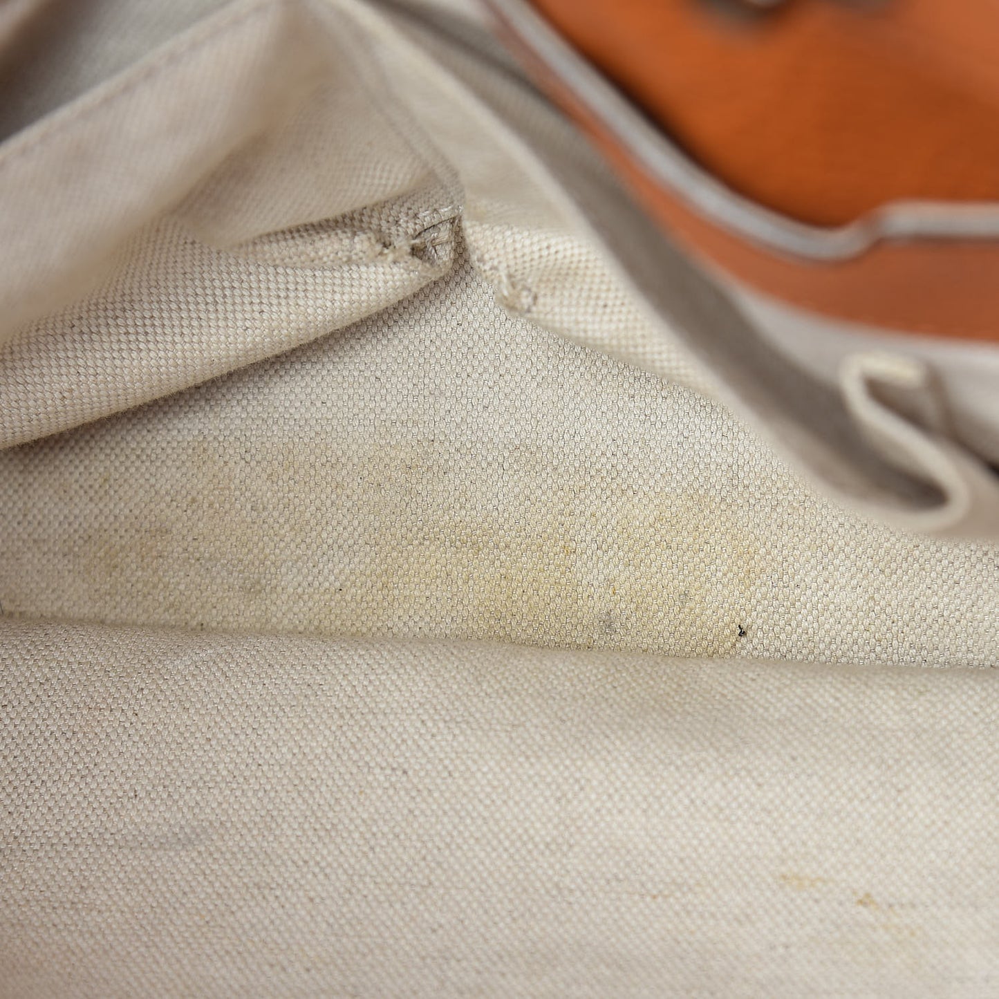 Cellarius Calfskin Medium Bamboo Shopper Tote Orange