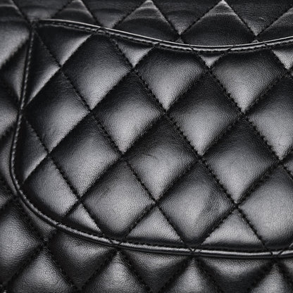 Chanel Lambskin Quilted Medium Double Flap Black 17 of 17