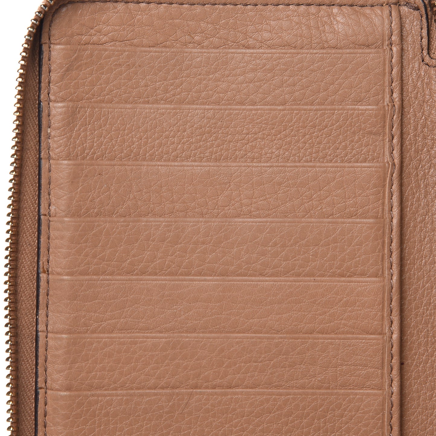 Calfskin Soho Zip Around Wallet Camelia