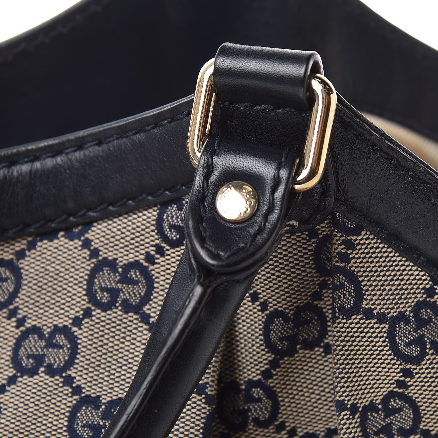 Gucci Monogram Calfskin Large Sukey Tote Beige Blue 19 of 23