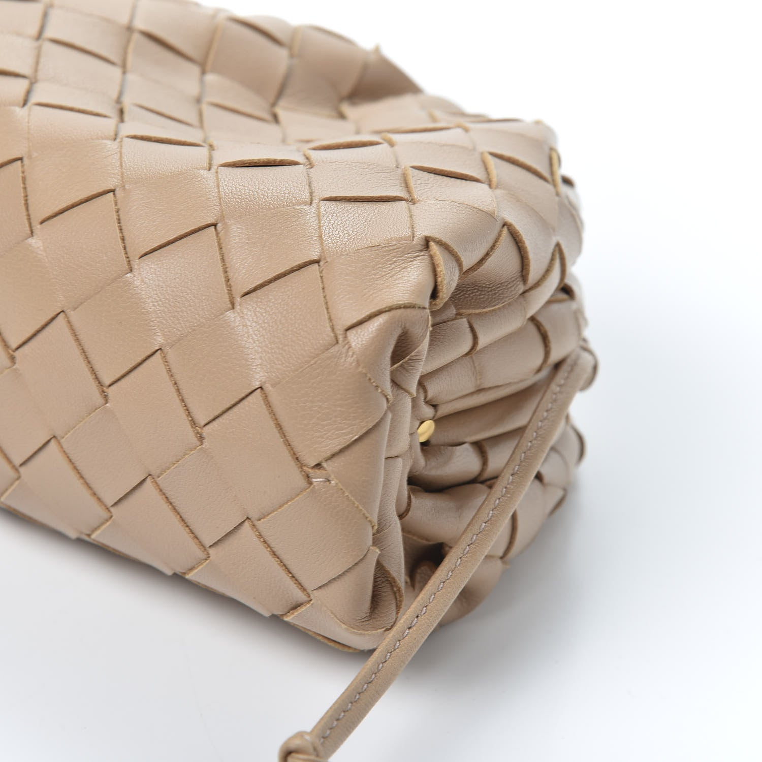 Bottega Veneta Nappa Intrecciato The Mini Pouch Almond 6 of 8