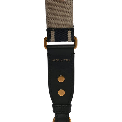 Christian Dior Canvas Embroidered Shoulder Strap Blue 5 of 7