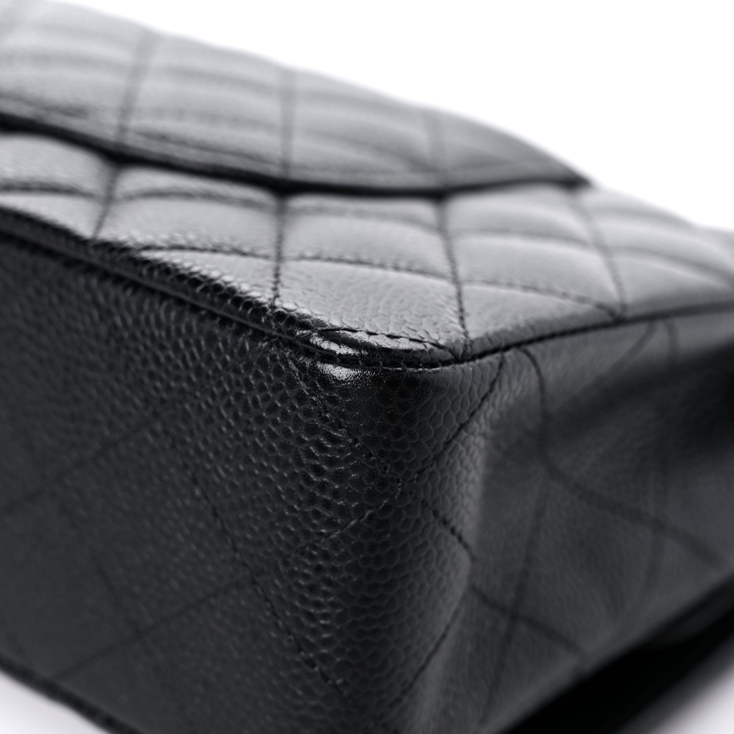 Chanel Caviar Quilted Medium Double Flap Black 11 of 14