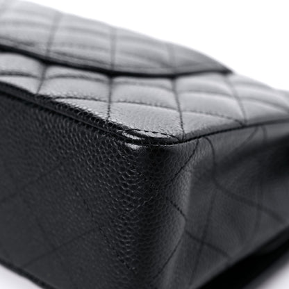 Chanel Caviar Quilted Medium Double Flap Black 11 of 14