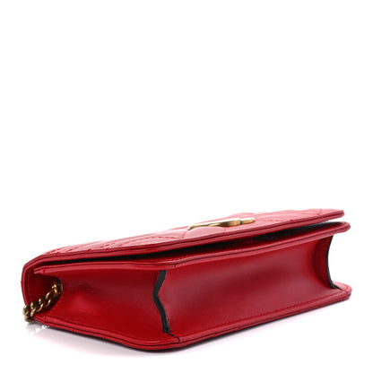 Gucci Calfskin Matelasse GG Marmont Mini Bag Hibiscus Red 4 of 10