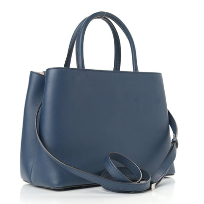 Fendi Vitello Dolce Century Petite 2Jours Tote Blue Rosa Doll 3 of 21