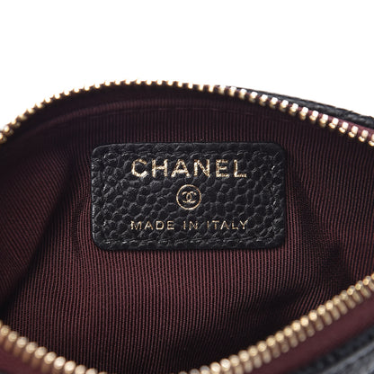 Chanel Caviar Quilted Small Cosmetic Case Black 6 of 8