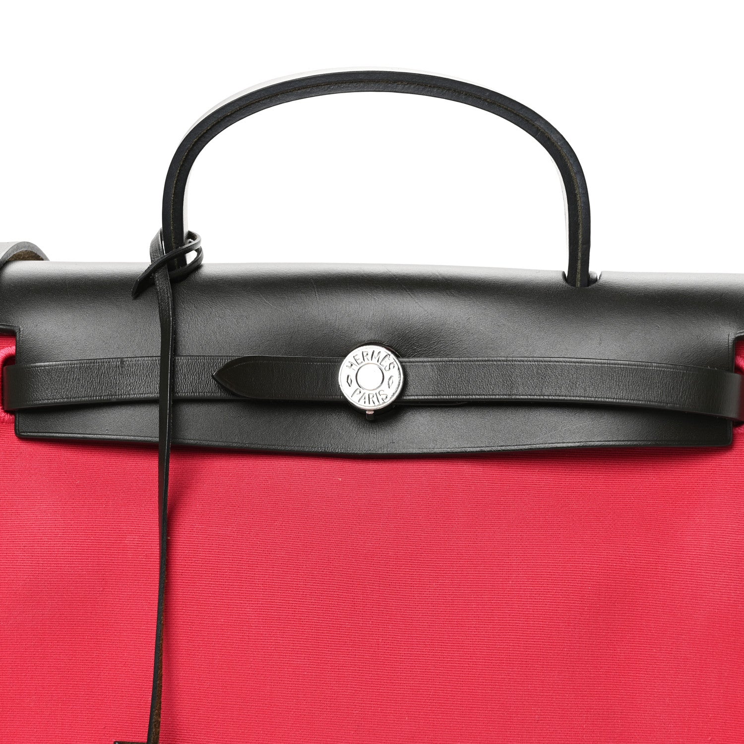 Hermes Vache Hunter Toile Herbag Zip 31 PM Rose Extreme Black 9 of 11