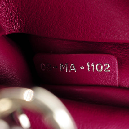 Christian Dior CHRISTIAN Smooth Calfskin Medium Diorissimo Tote Beige Fuchsia 10 of 10