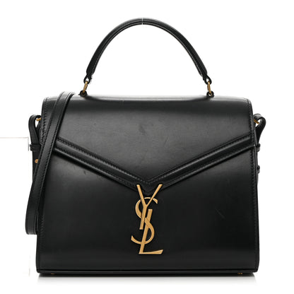 Saint Laurent Smooth Calfskin Medium Classic Monogram Cassandra Top Handle Black Rouge Legion 1 of 19