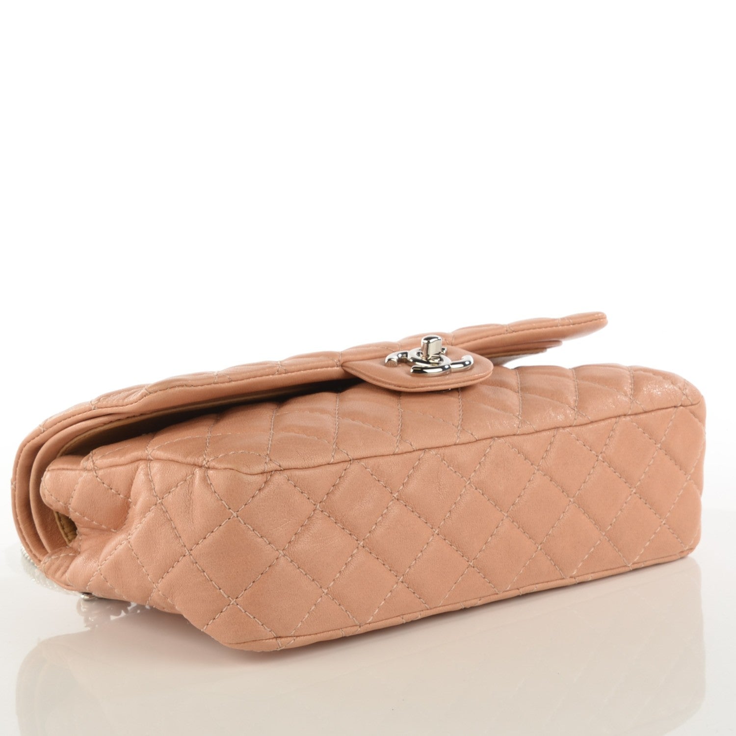 Chanel Washed Lambskin Quilted Medium Double Flap Bijoux Chain Pink 4 of 8