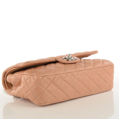 Chanel Washed Lambskin Quilted Medium Double Flap Bijoux Chain Pink 4 of 8
