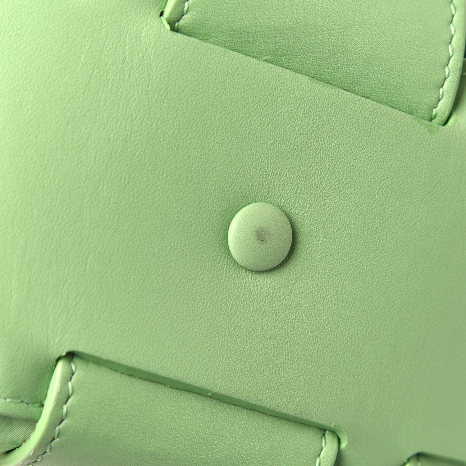 Bottega Veneta French Calfskin Small Shell Pistachio 9 of 10